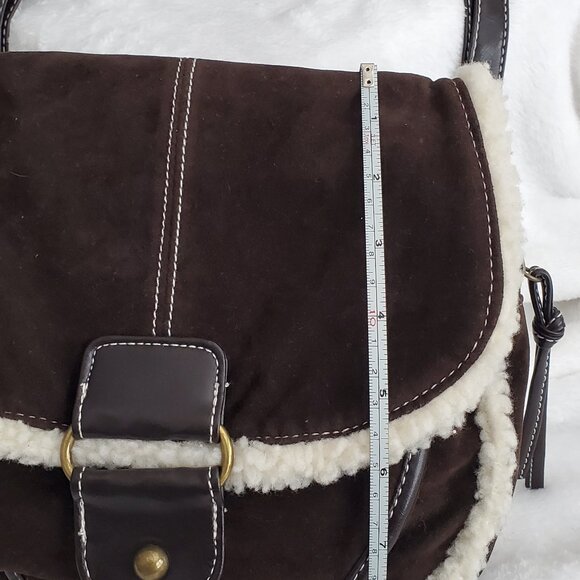 NWT "Decree" Sherpa Trim Purse - Picture 2 of 14